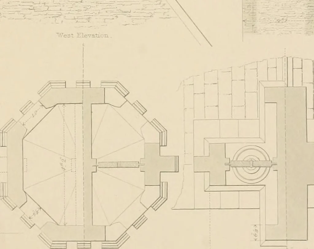 An illustration from Examples of Gothic architecture : selected from various antient edifices in England, consisting of plans, elevations, sections, and parts at large ... accompanied by historical and descriptive accounts, 1838, leaf 256
