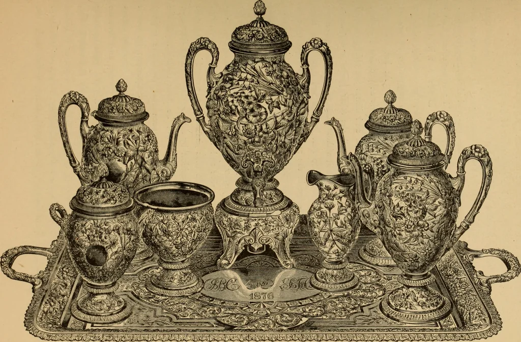 An illustration from Examples of household taste, 1875, leaf 100