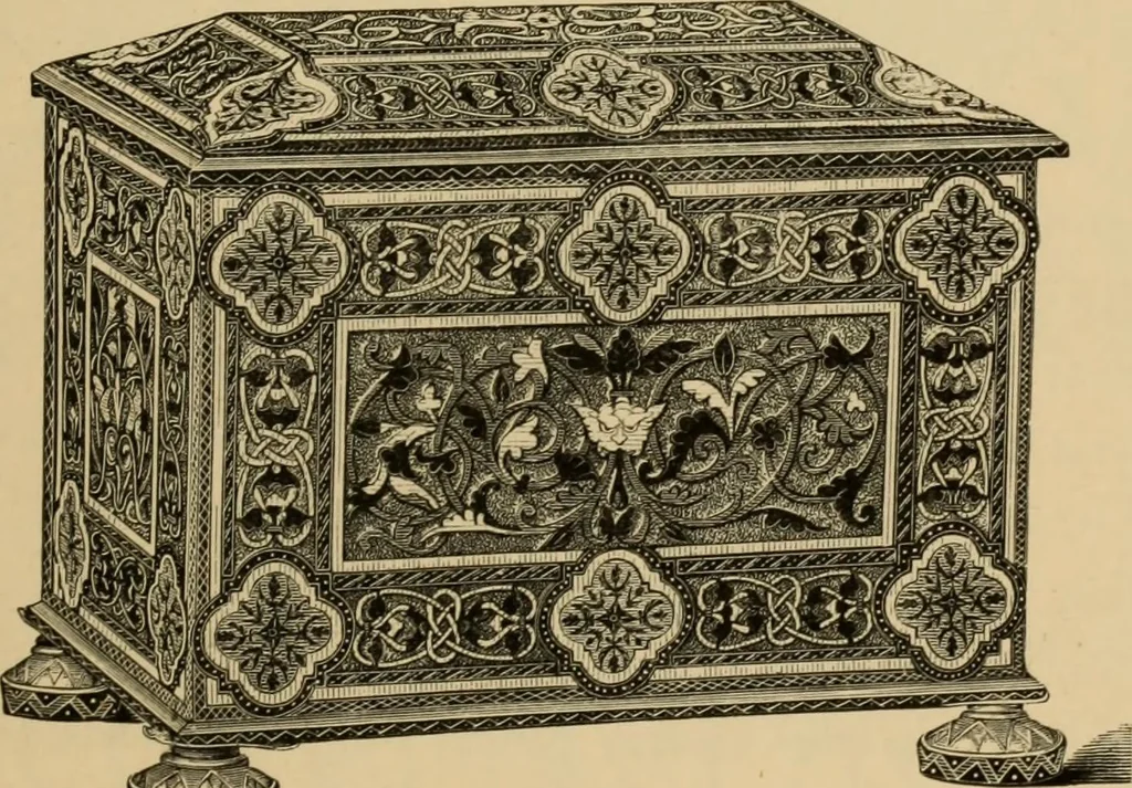 An illustration from Examples of household taste, 1875, leaf 124