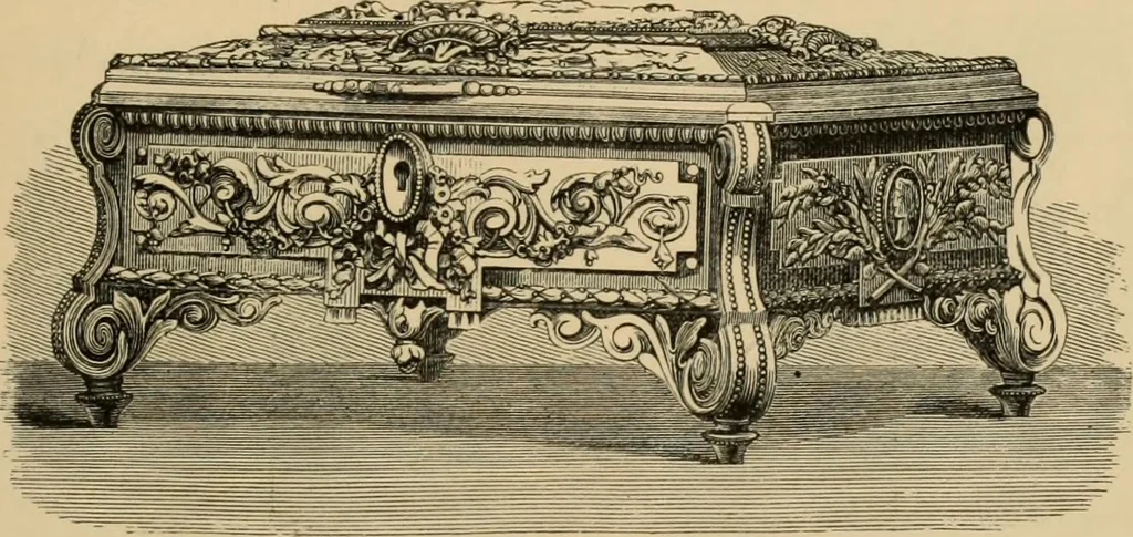 An illustration from Examples of household taste, 1875, leaf 130