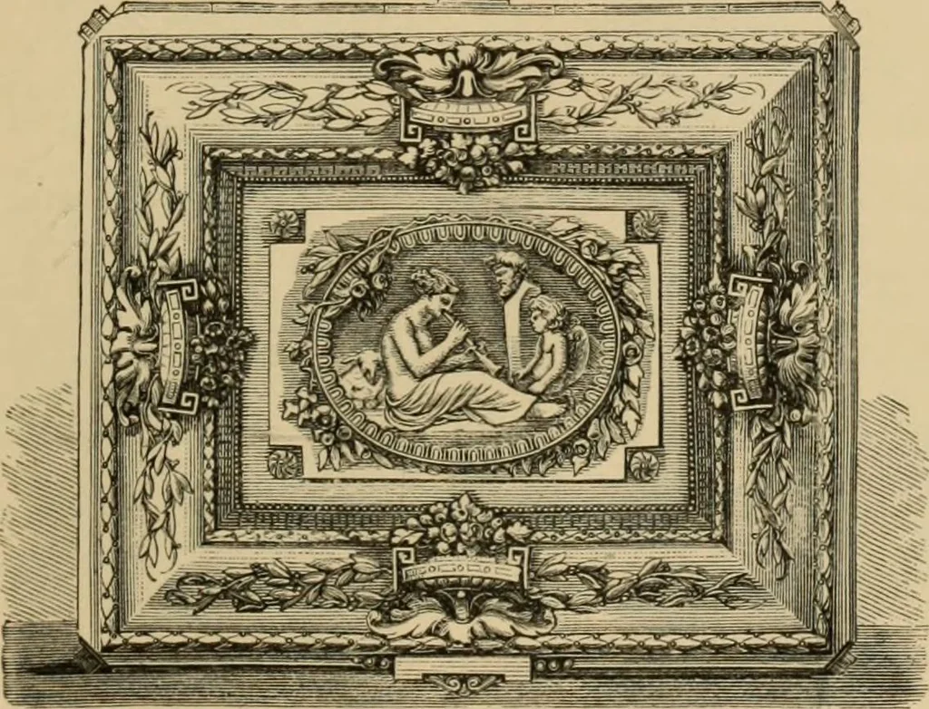 An illustration from Examples of household taste, 1875, leaf 130