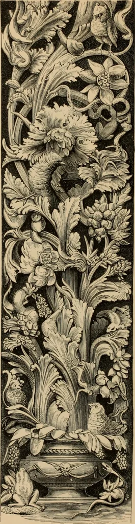 An illustration from Examples of household taste, 1875, leaf 151