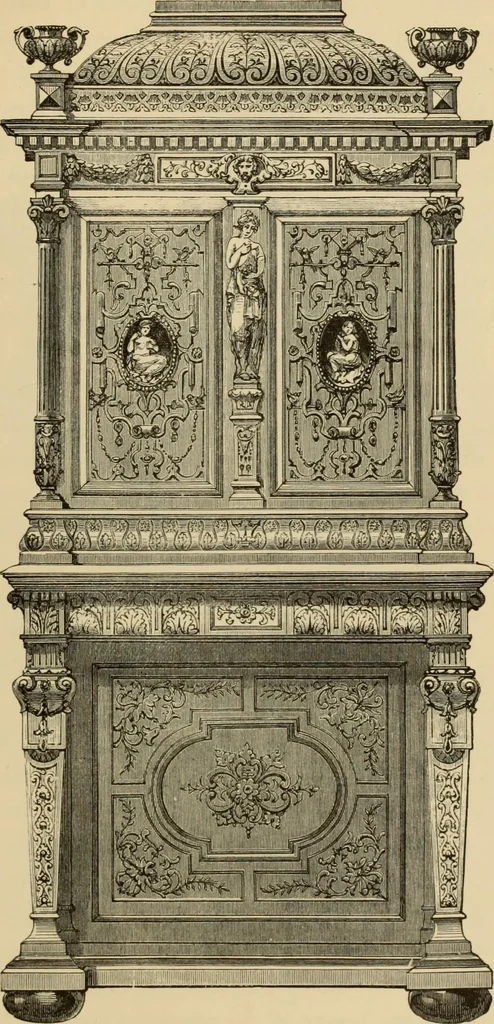 An illustration from Examples of household taste, 1875, leaf 168