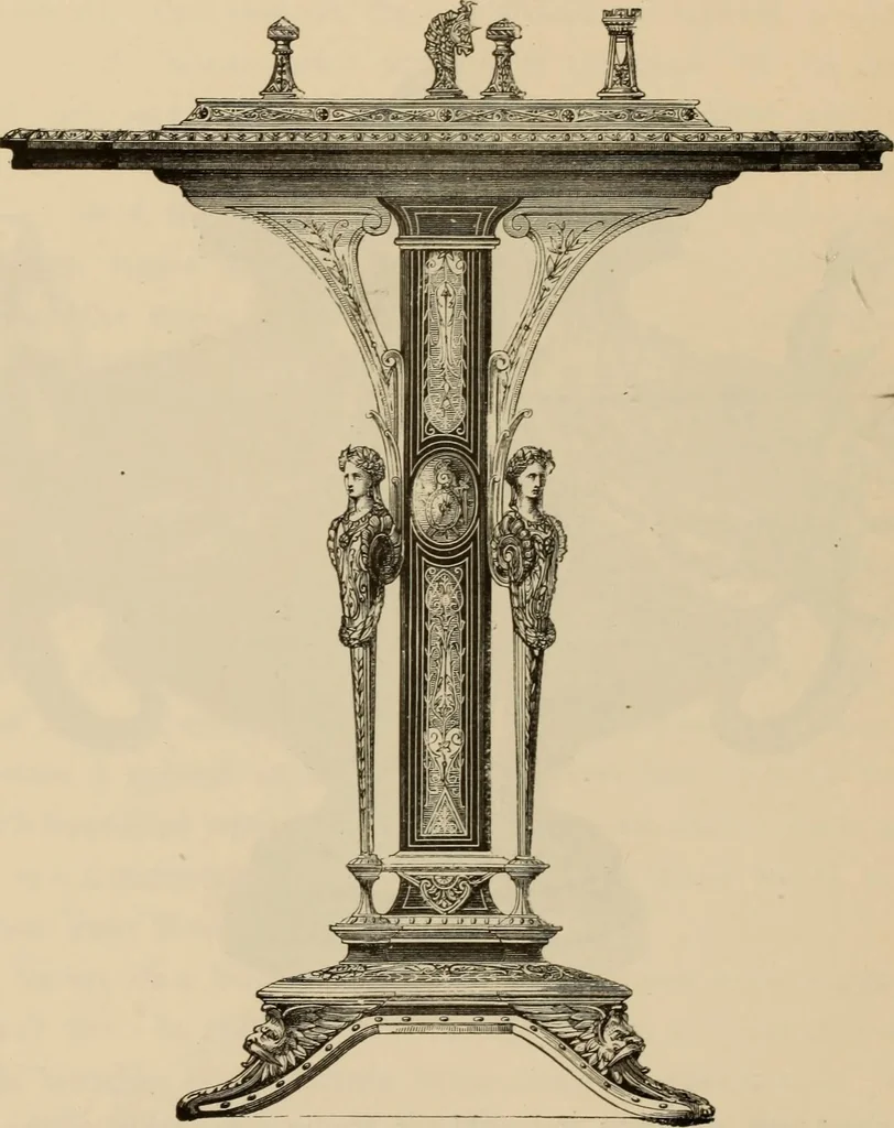An illustration from Examples of household taste, 1875, leaf 175