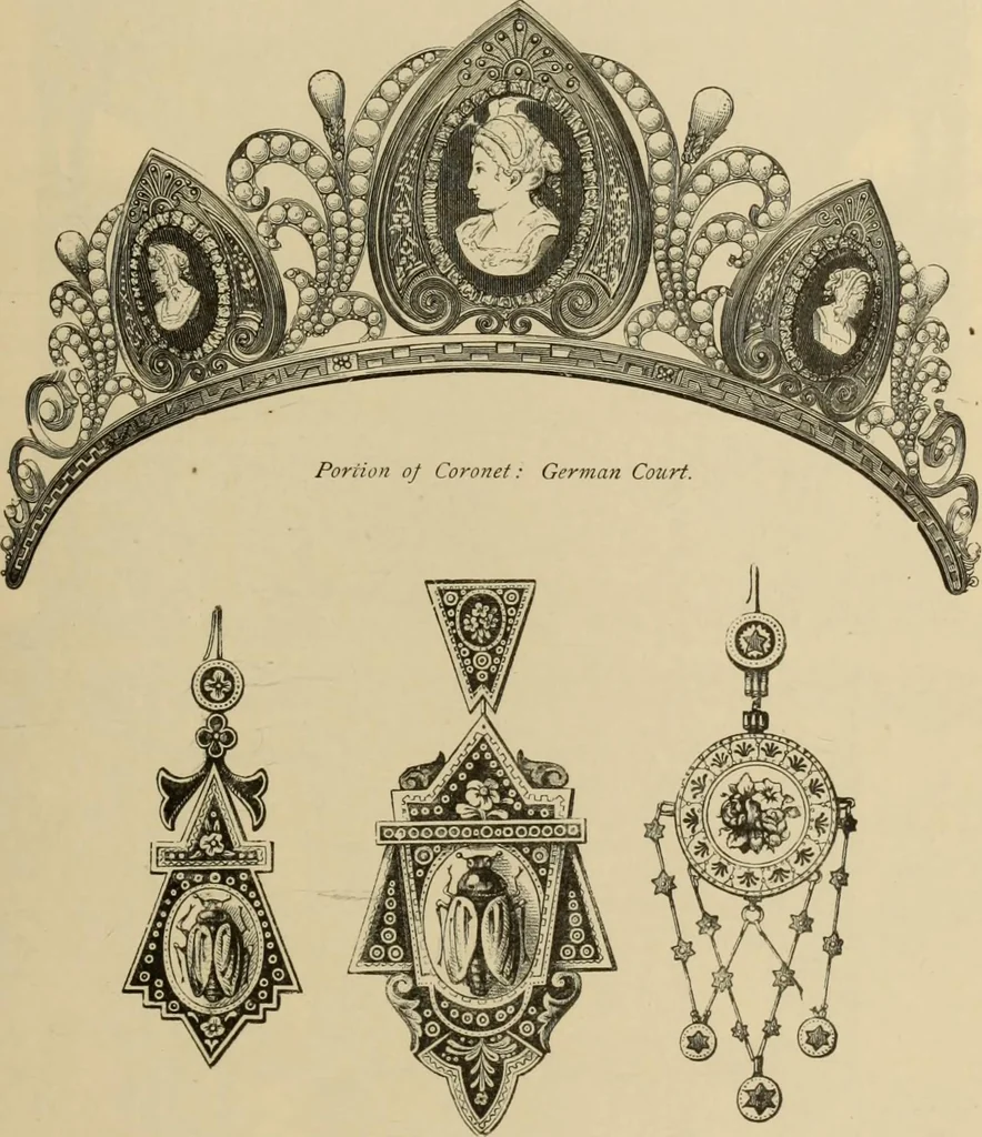 An illustration from Examples of household taste, 1875, leaf 182