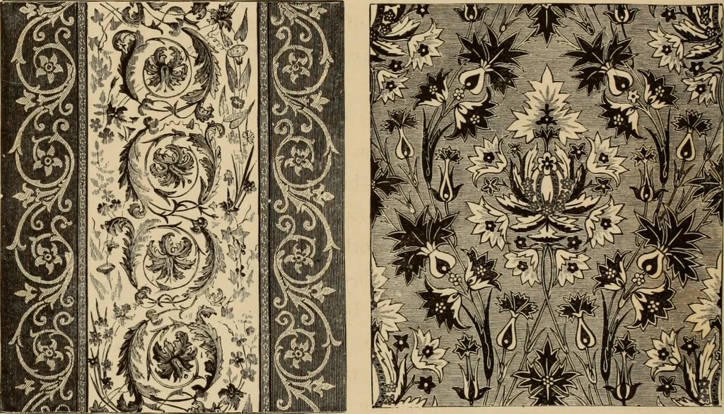 An illustration from Examples of household taste, 1875, leaf 209