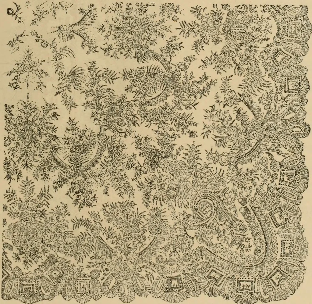 An illustration from Examples of household taste, 1875, leaf 216