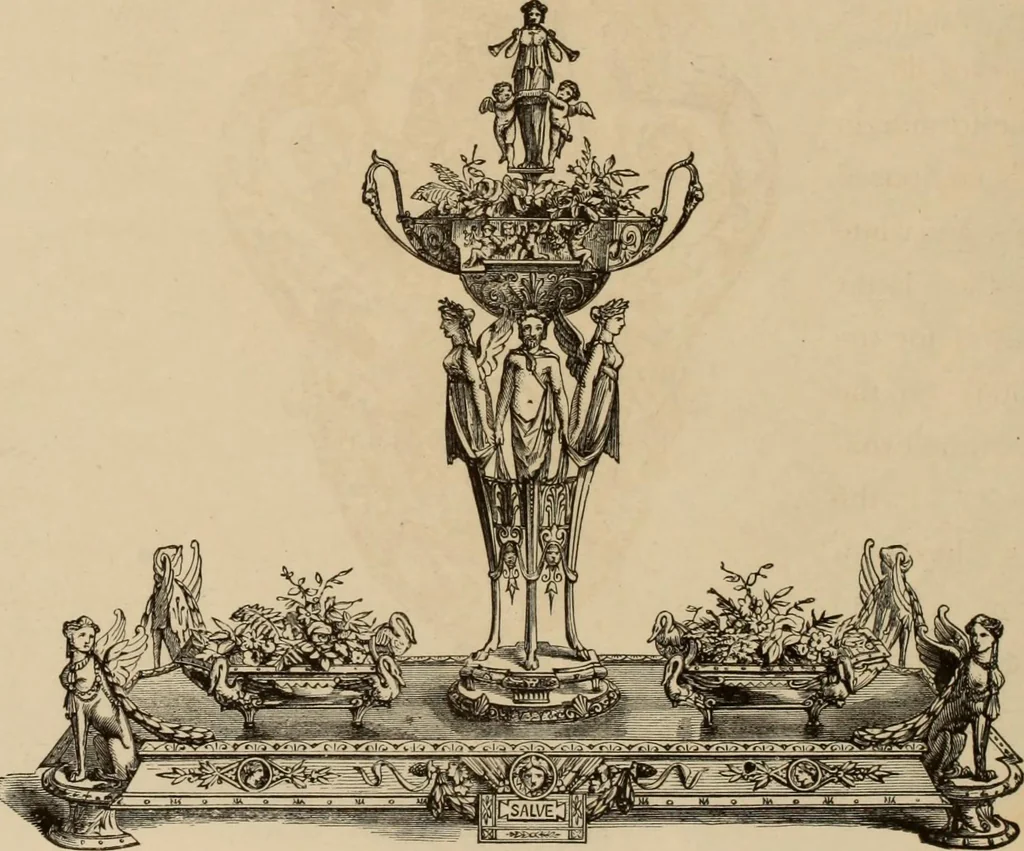 An illustration from Examples of household taste, 1875, leaf 221
