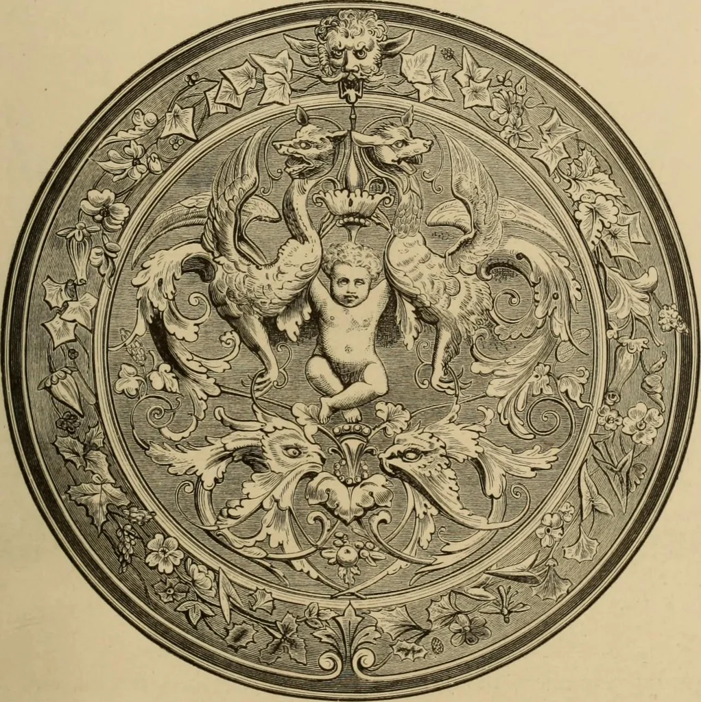 An illustration from Examples of household taste, 1875, leaf 224