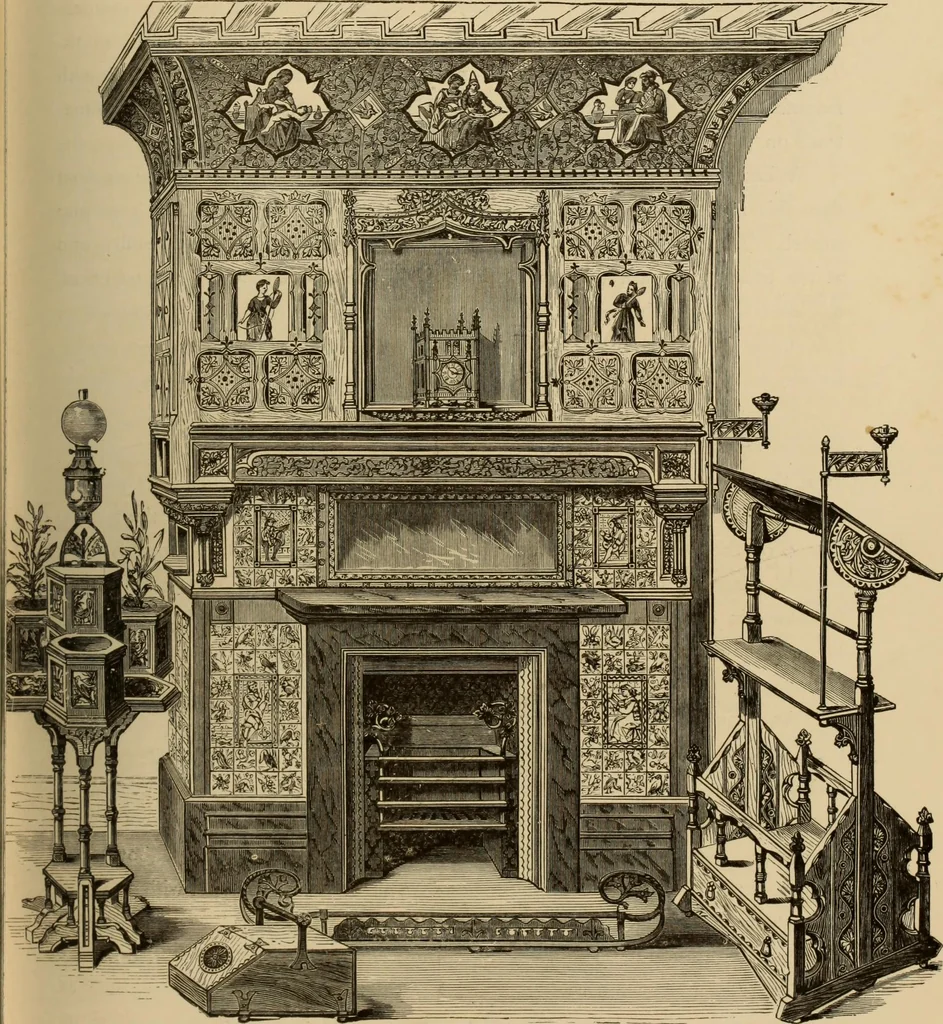 An illustration from Examples of household taste, 1875, leaf 226