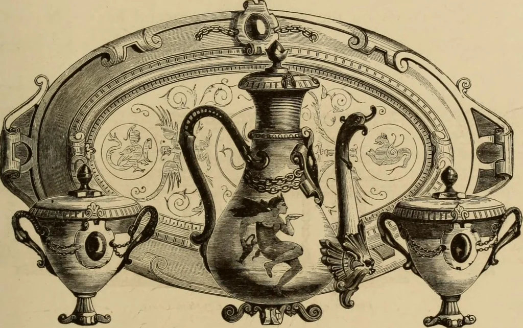 An illustration from Examples of household taste, 1875, leaf 230