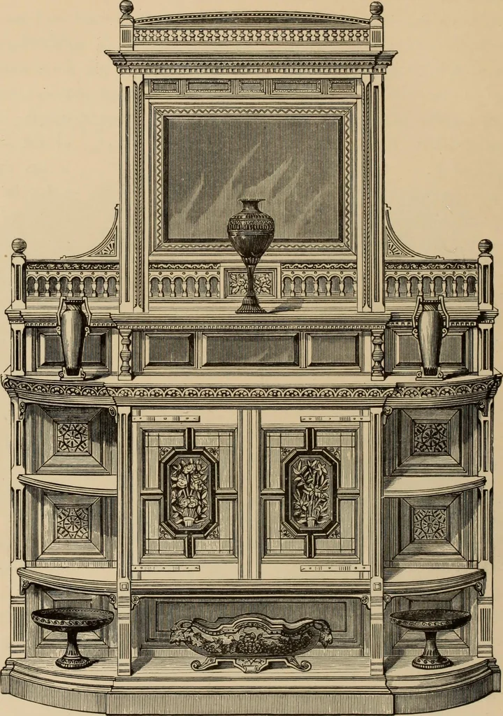 An illustration from Examples of household taste, 1875, leaf 255