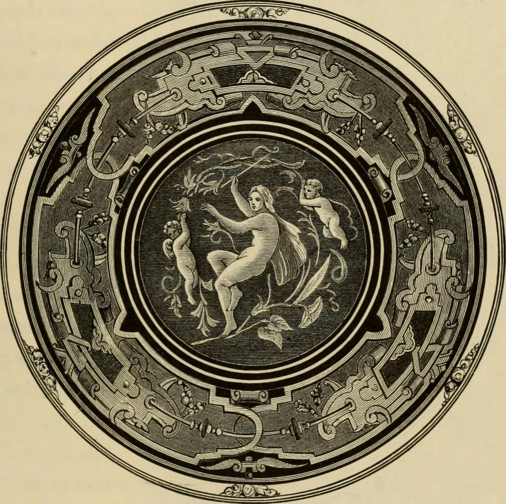 An illustration from Examples of household taste, 1875, leaf 258