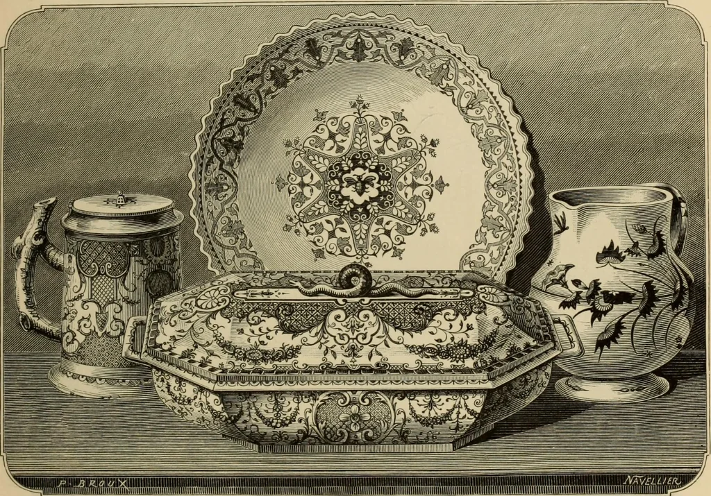 An illustration from Examples of household taste, 1875, leaf 278
