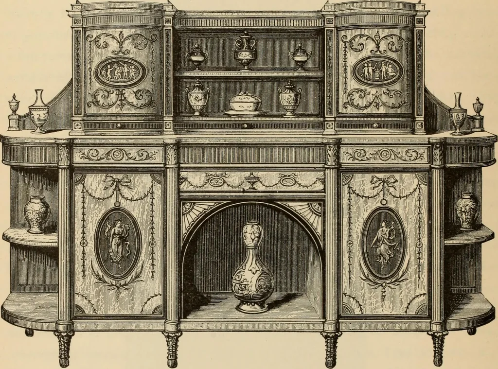 An illustration from Examples of household taste, 1875, leaf 303