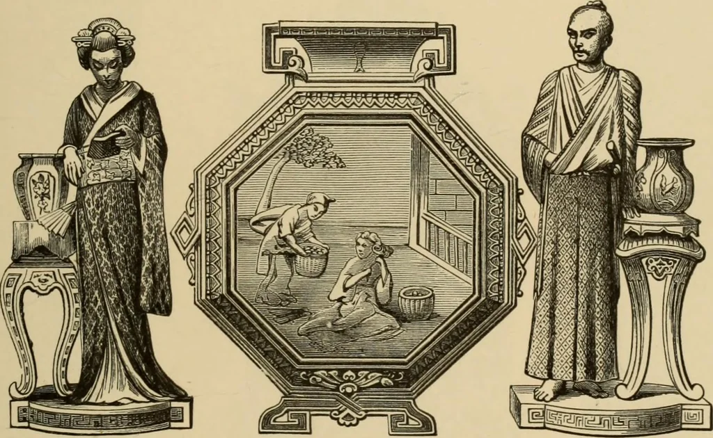 An illustration from Examples of household taste, 1875, leaf 306