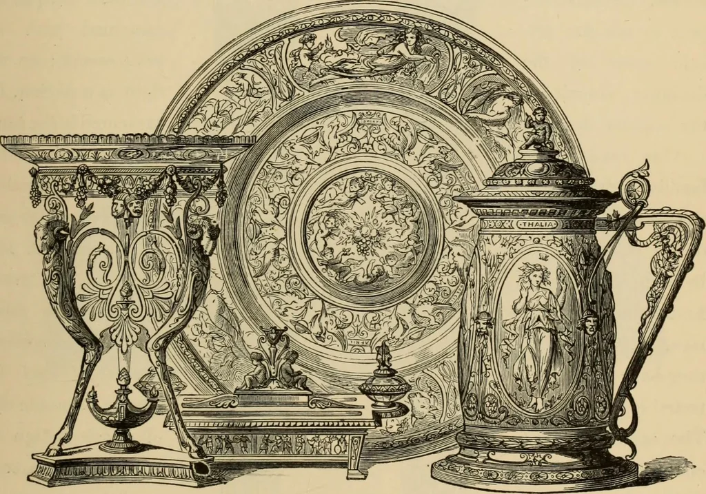 An illustration from Examples of household taste, 1875, leaf 324