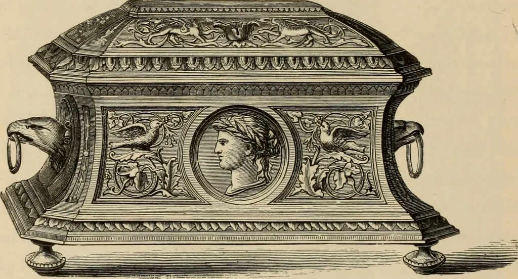 An illustration from Examples of household taste, 1875, leaf 345