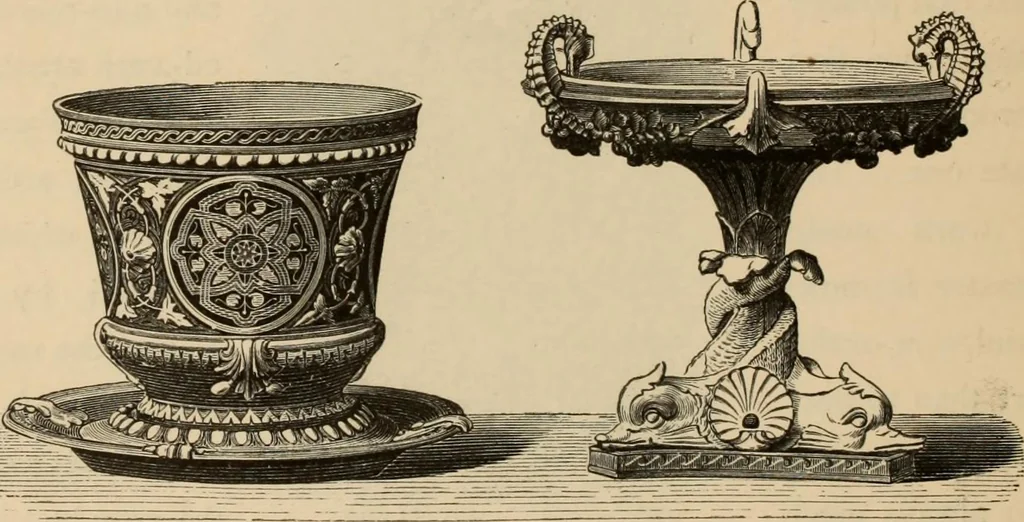An illustration from Examples of household taste, 1875, leaf 351