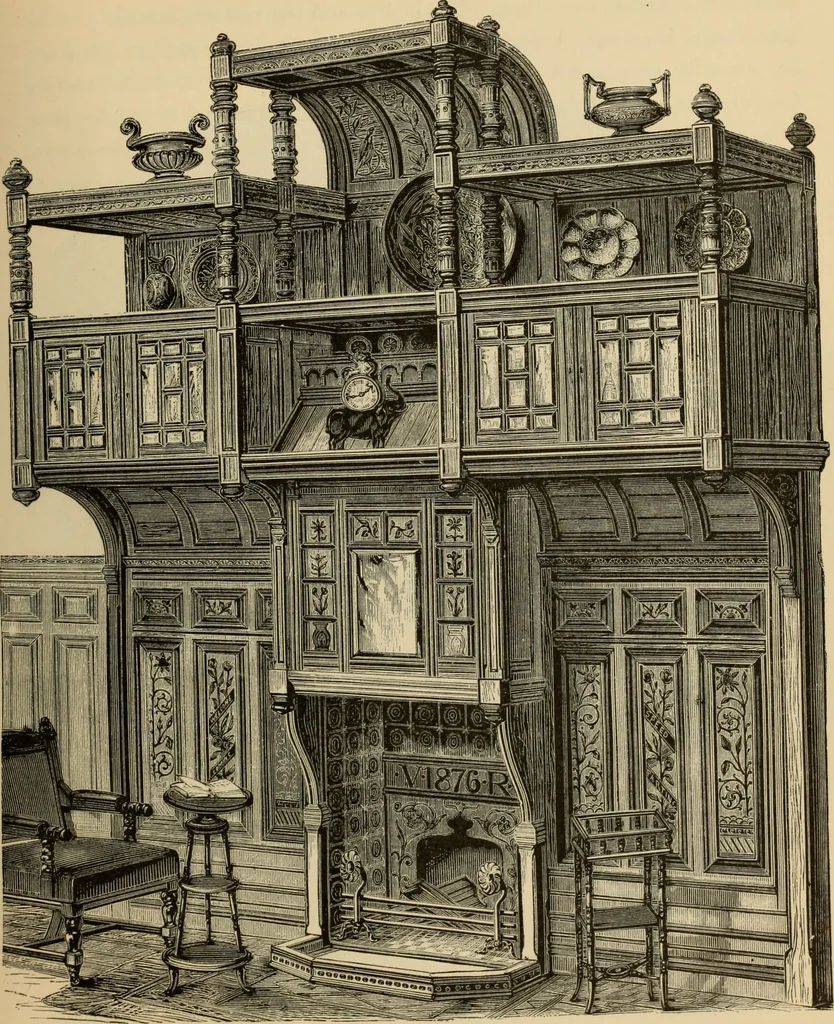 An illustration from Examples of household taste, 1875, leaf 364