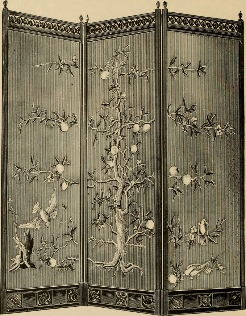 An illustration from Examples of household taste, 1875, leaf 387