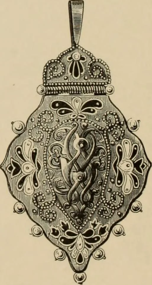 An illustration from Examples of household taste, 1875, leaf 389