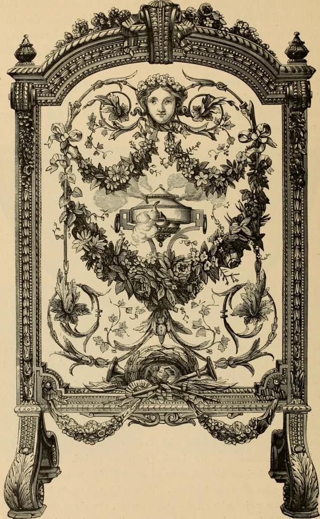 An illustration from Examples of household taste, 1875, leaf 413