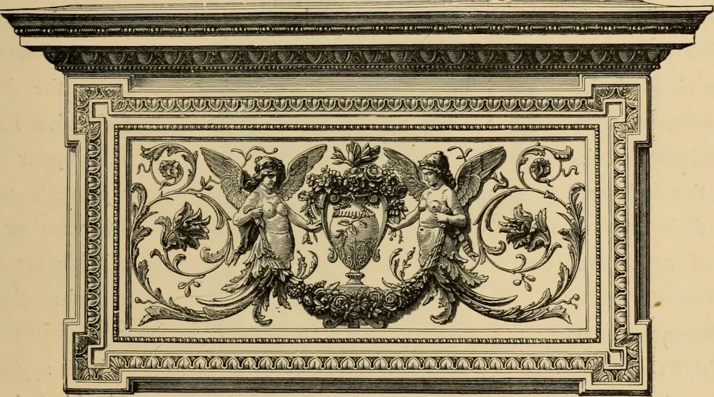 An illustration from Examples of household taste, 1875, leaf 414