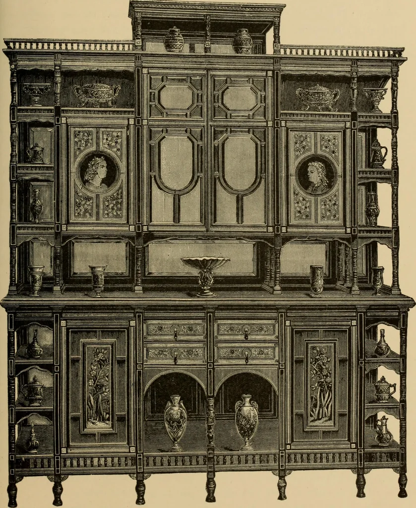 An illustration from Examples of household taste, 1875, leaf 424