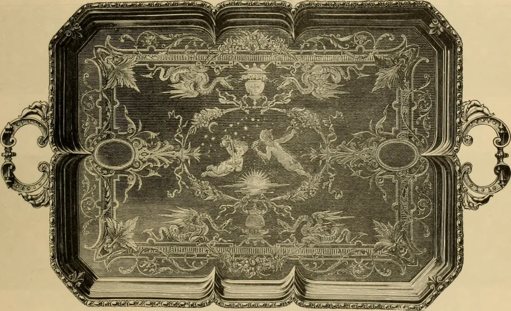 An illustration from Examples of household taste, 1875, leaf 432