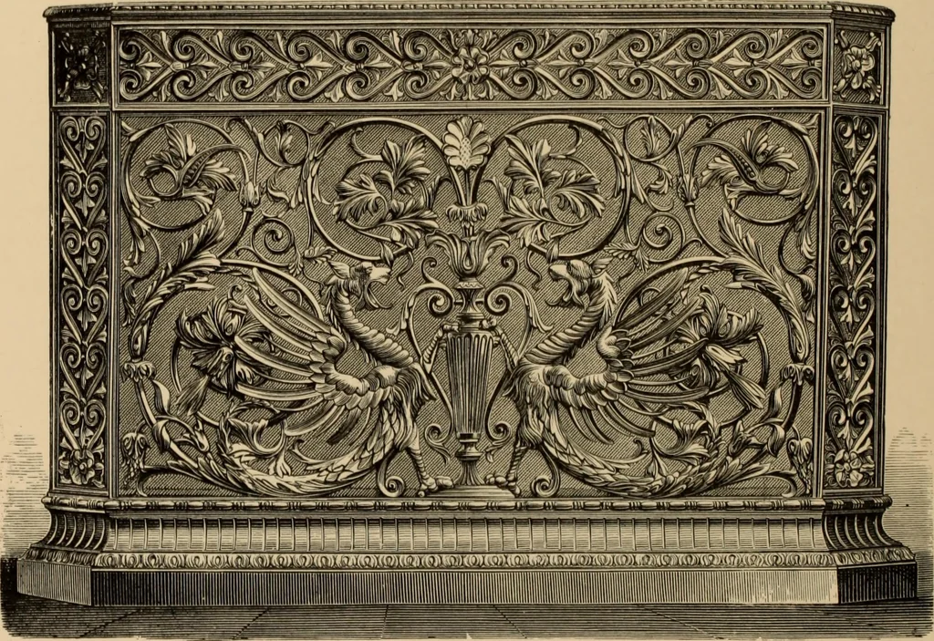 An illustration from Examples of household taste, 1875, leaf 445