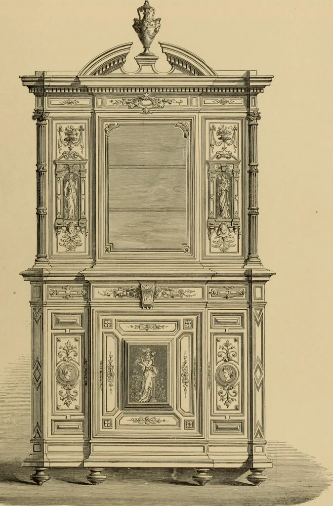 An illustration from Examples of household taste, 1875, leaf 446