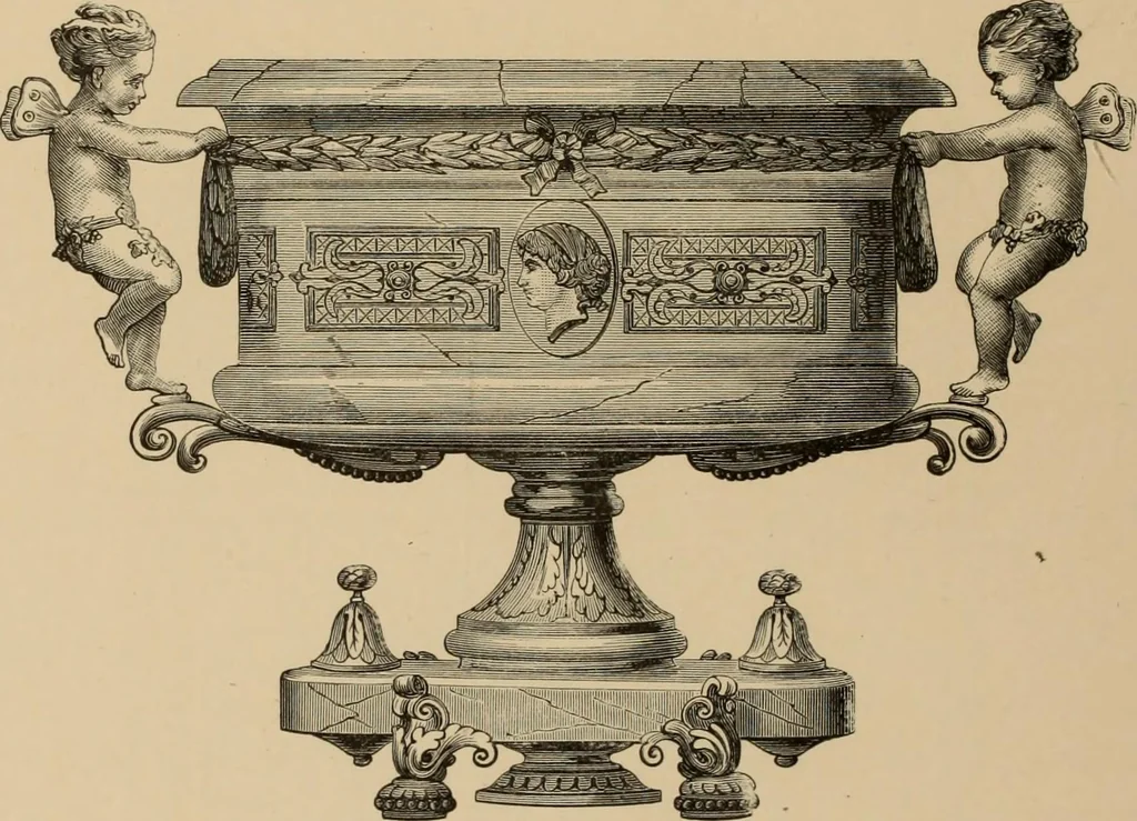 An illustration from Examples of household taste, 1875, leaf 447
