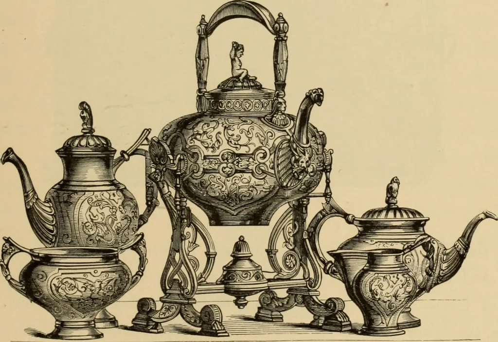 An illustration from Examples of household taste, 1875, leaf 450
