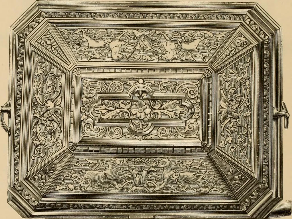 An illustration from Examples of household taste, 1875, leaf 451