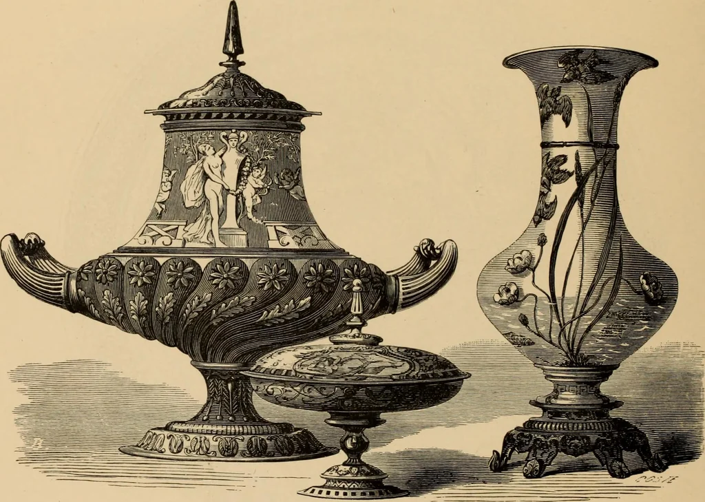 An illustration from Examples of household taste, 1875, leaf 475