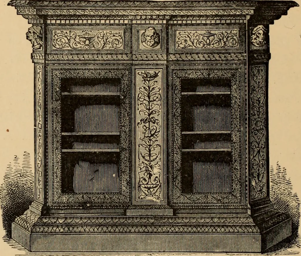 An illustration from Examples of household taste, 1875, leaf 485