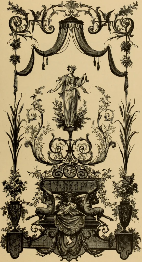 An illustration from Examples of household taste, 1875, leaf 496