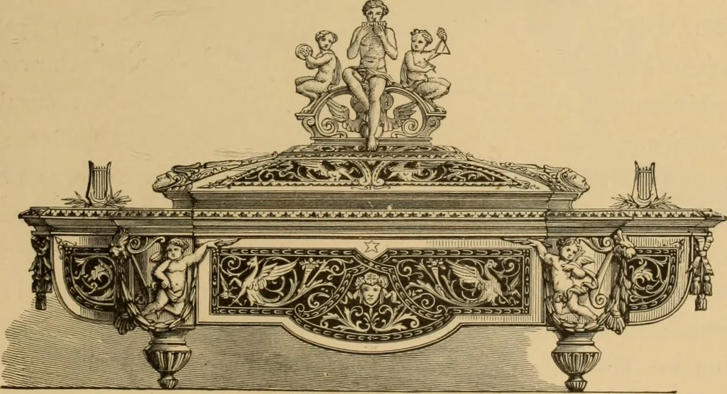 An illustration from Examples of household taste, 1875, leaf 498