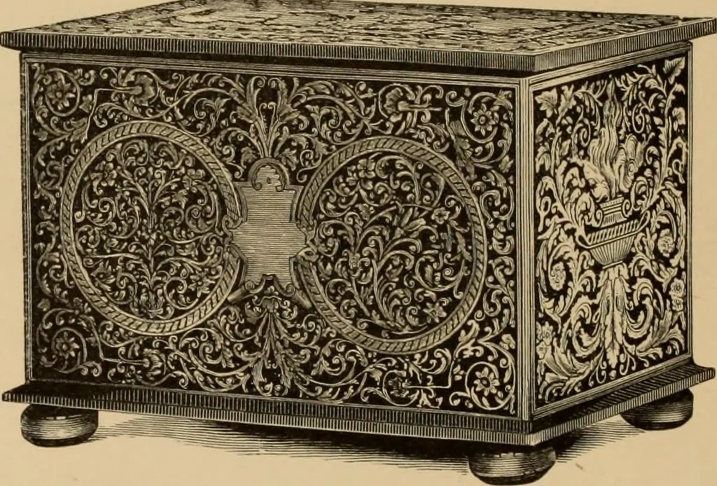 An illustration from Examples of household taste, 1875, leaf 499