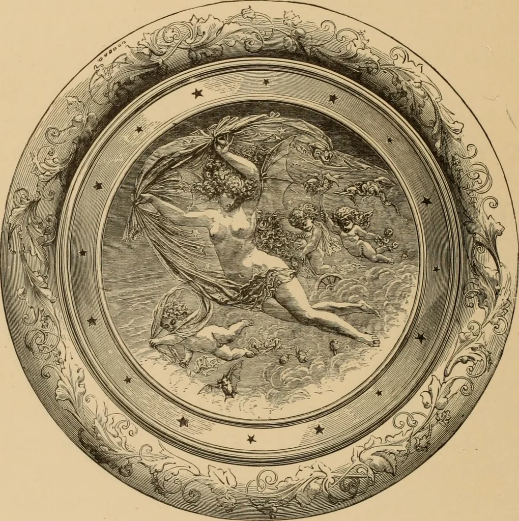 An illustration from Examples of household taste, 1875, leaf 503