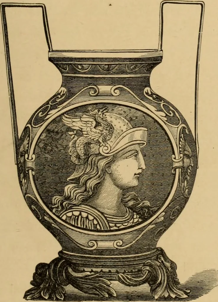 An illustration from Examples of household taste, 1875, leaf 518