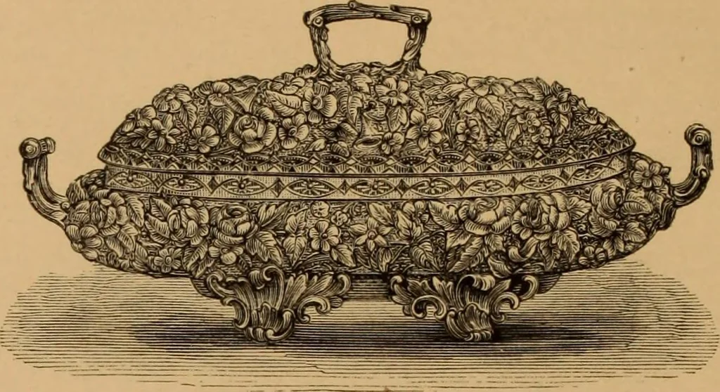 An illustration from Examples of household taste, 1875, leaf 55