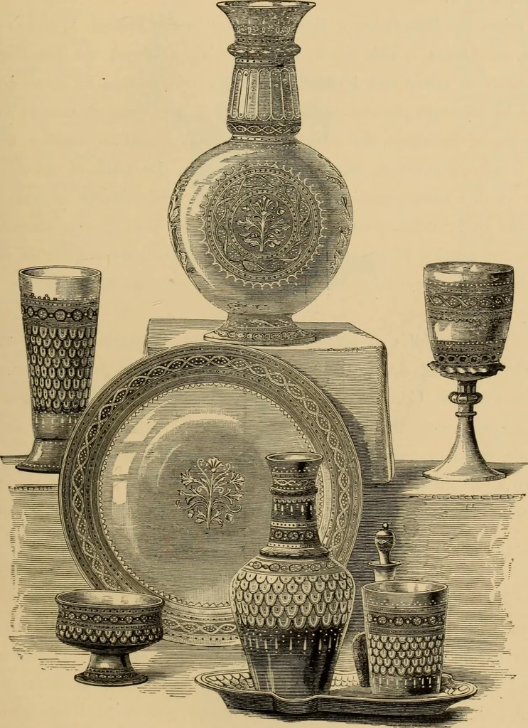 An illustration from Examples of household taste, 1875, leaf 82