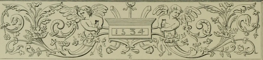 An illustration from Examples of ornament : selected chiefly from works of art in the British Museum, the Museum of Economic Geology, the Museum of Ornamental Art in Marlborough House, and the new Crystal Palace, 1855, leaf 106