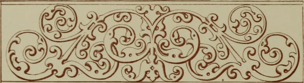 An illustration from Examples of ornament : selected chiefly from works of art in the British Museum, the Museum of Economic Geology, the Museum of Ornamental Art in Marlborough House, and the new Crystal Palace, 1855, leaf 124