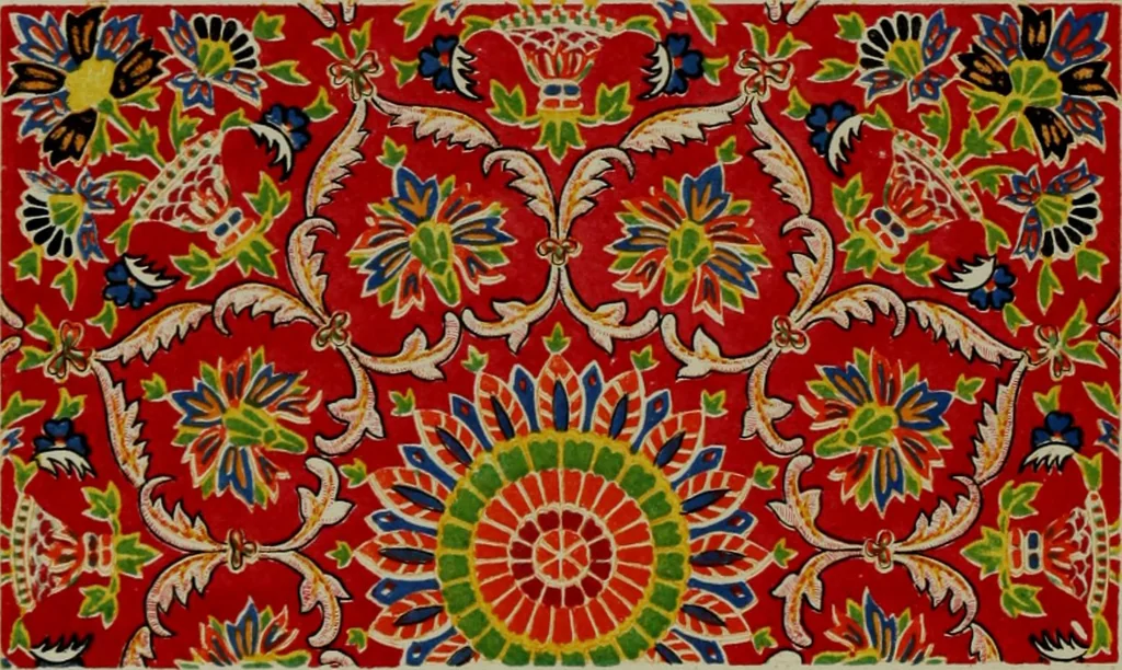 An illustration from Examples of ornament : selected chiefly from works of art in the British Museum, the Museum of Economic Geology, the Museum of Ornamental Art in Marlborough House, and the new Crystal Palace, 1855, leaf 130