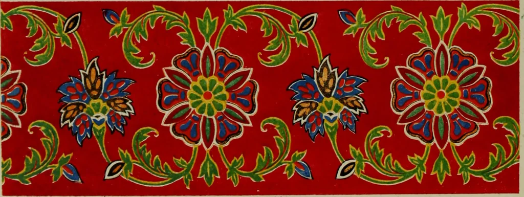 An illustration from Examples of ornament : selected chiefly from works of art in the British Museum, the Museum of Economic Geology, the Museum of Ornamental Art in Marlborough House, and the new Crystal Palace, 1855, leaf 130
