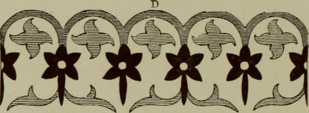 An illustration from Examples of ornament : selected chiefly from works of art in the British Museum, the Museum of Economic Geology, the Museum of Ornamental Art in Marlborough House, and the new Crystal Palace, 1855, leaf 142