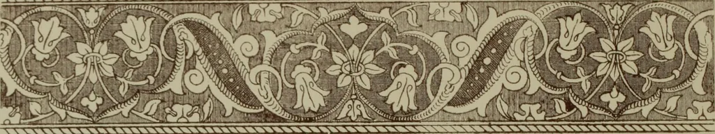 An illustration from Examples of ornament : selected chiefly from works of art in the British Museum, the Museum of Economic Geology, the Museum of Ornamental Art in Marlborough House, and the new Crystal Palace, 1855, leaf 154